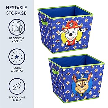 Amazon.com: Idea Nuova Paw Patrol 4-Piece Kids Storage Set